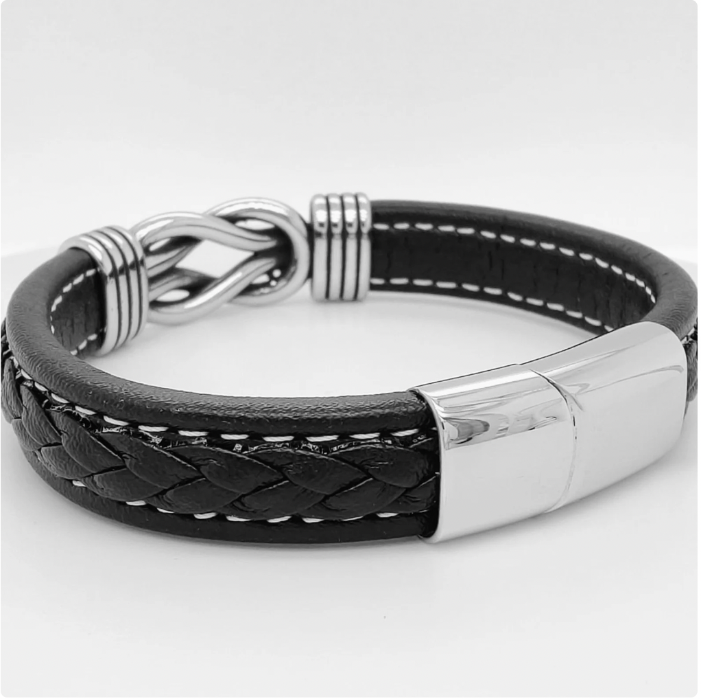 Pulseira Nó Eterno + Dedicação - Para o meu homem