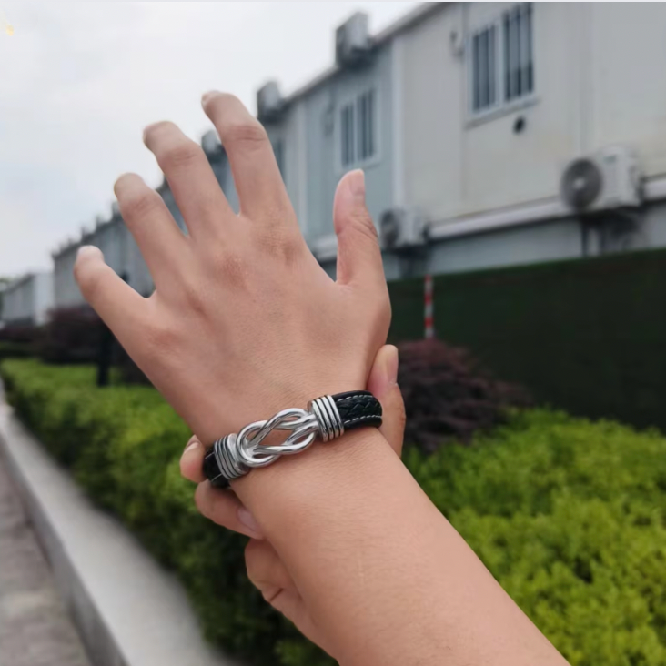 Pulseira Nó Eterno + Dedicação - Para o meu homem